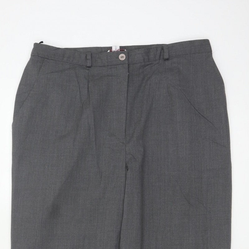 Country Collection Women’s Grey Size 18 Straight Tailored Trousers