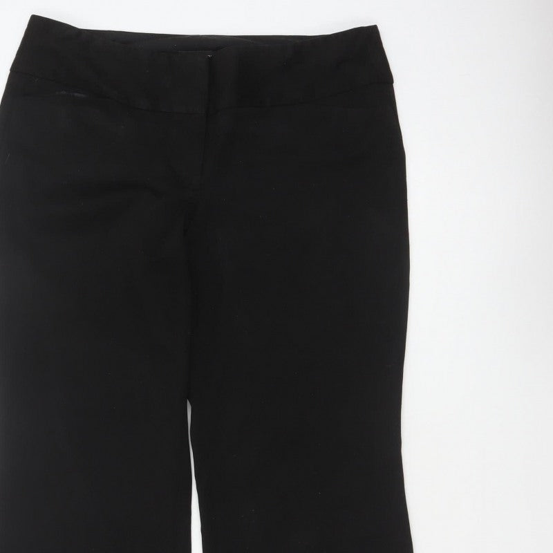 Express Design Studio Women Black UK 14 Editor Bootcut Dress Trousers