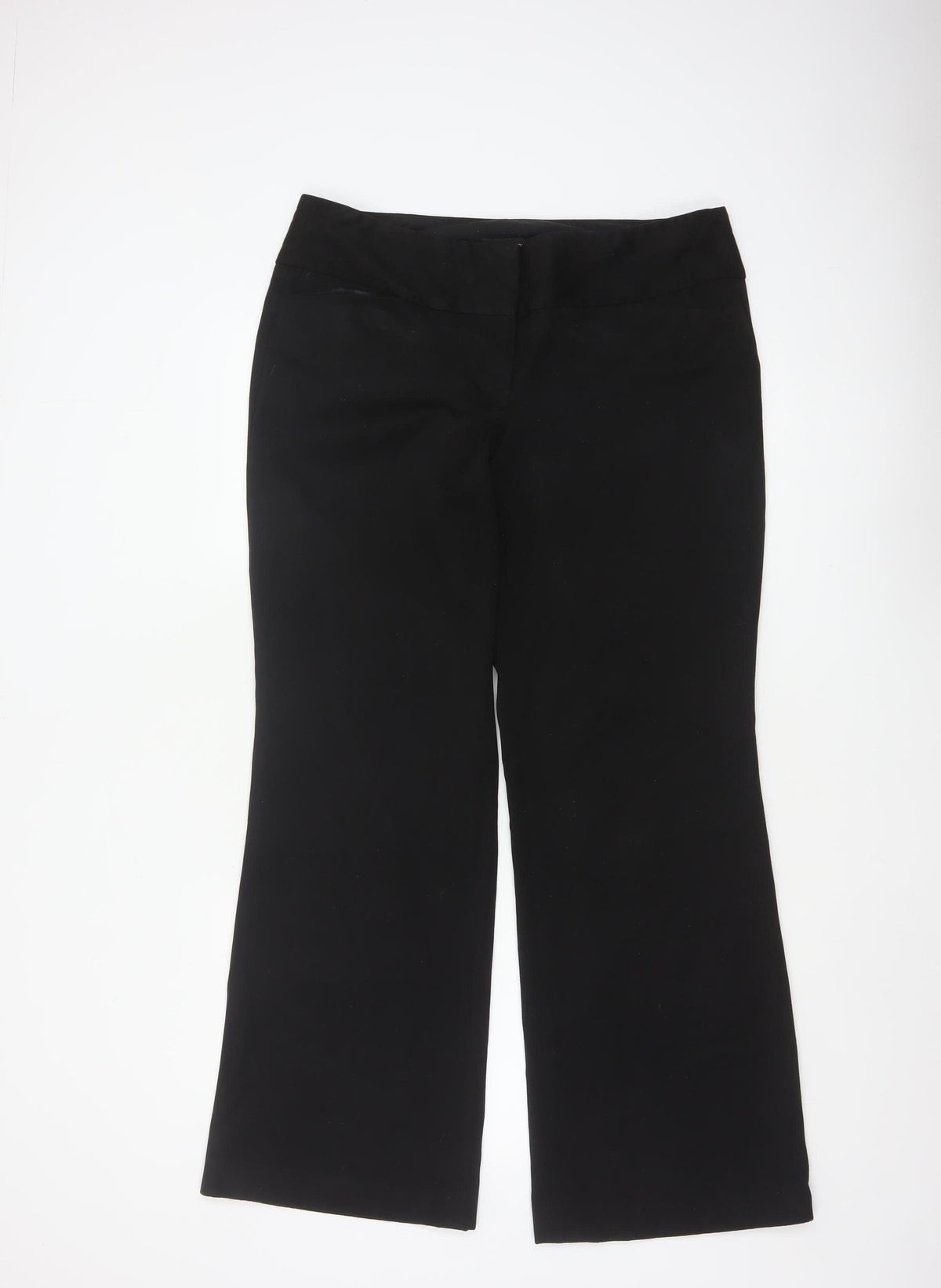 Express Design Studio Women Black UK 14 Editor Bootcut Dress Trousers