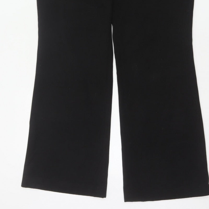 Express Design Studio Women Black UK 14 Editor Bootcut Dress Trousers