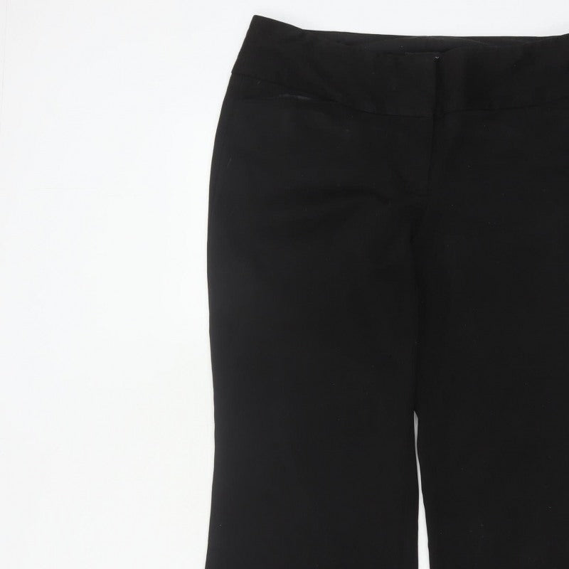 Express Design Studio Women Black UK 14 Editor Bootcut Dress Trousers