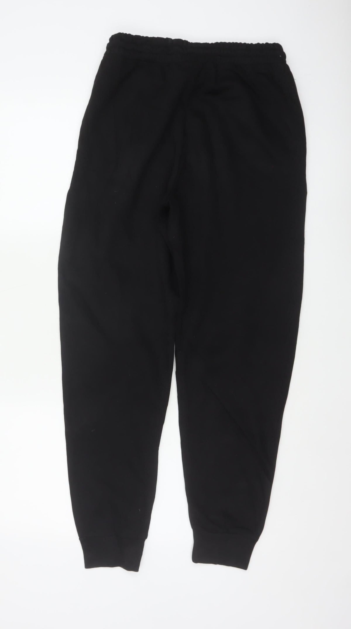 Zara Men’s Black Size S Cotton Blend Drawstring Cuffed Jogger Trousers