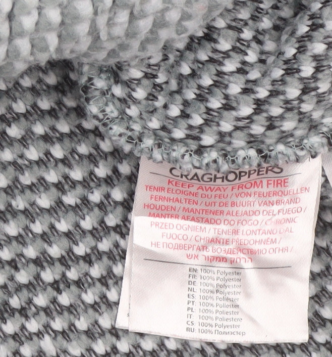 Craghoppers Women Grey UK 18 Henley Knit Button Sweatshirt