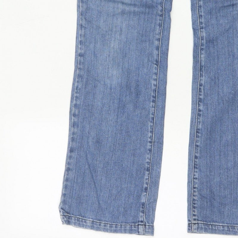 Vero Moda Women’s Blue UK 8 High Rise Straight Leg Denim Jeans