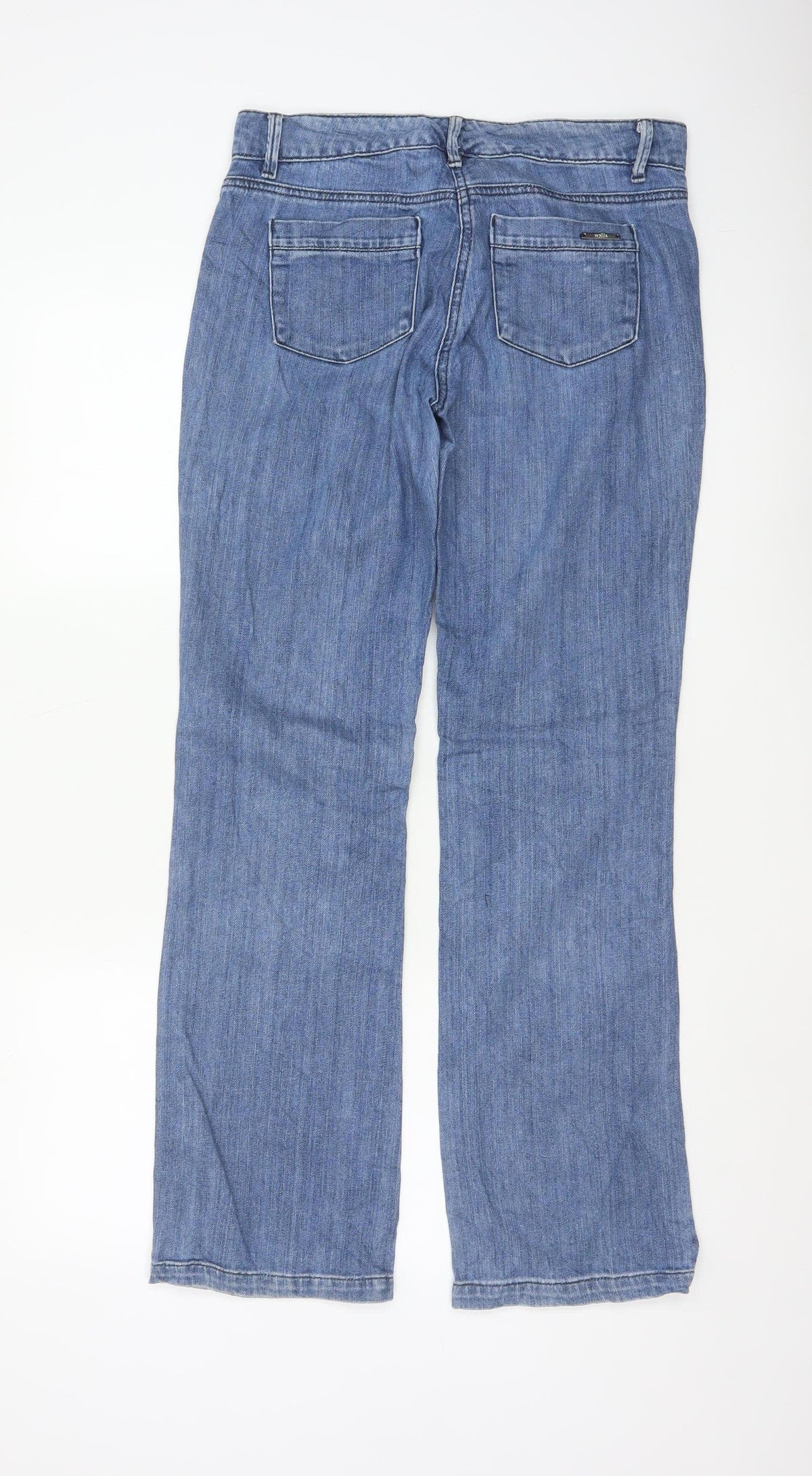 Vero Moda Women’s Blue UK 8 High Rise Straight Leg Denim Jeans