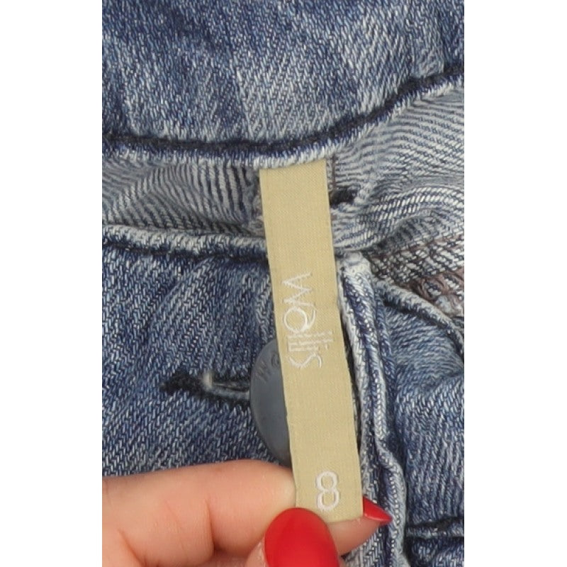 Vero Moda Women’s Blue UK 8 High Rise Straight Leg Denim Jeans