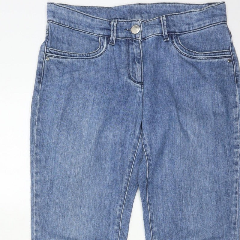 Vero Moda Women’s Blue UK 8 High Rise Straight Leg Denim Jeans