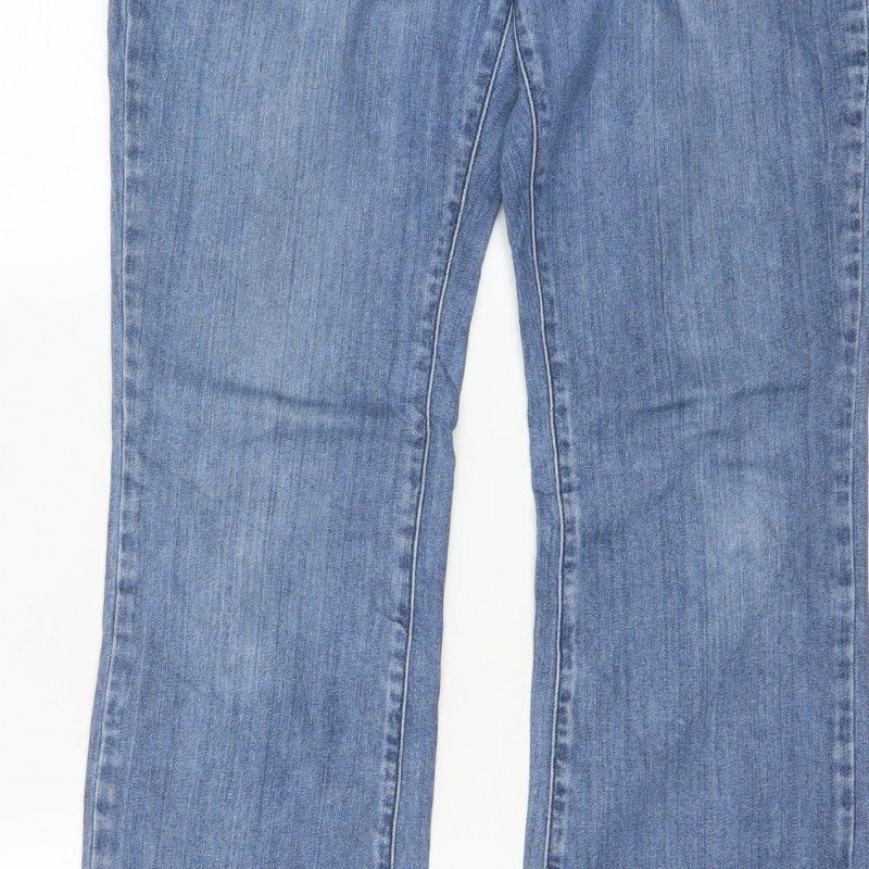 Vero Moda Women’s Blue UK 8 High Rise Straight Leg Denim Jeans