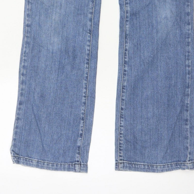Vero Moda Women’s Blue UK 8 High Rise Straight Leg Denim Jeans