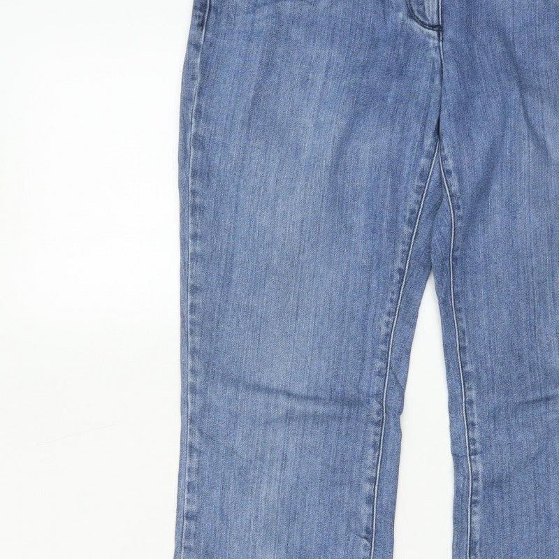 Vero Moda Women’s Blue UK 8 High Rise Straight Leg Denim Jeans
