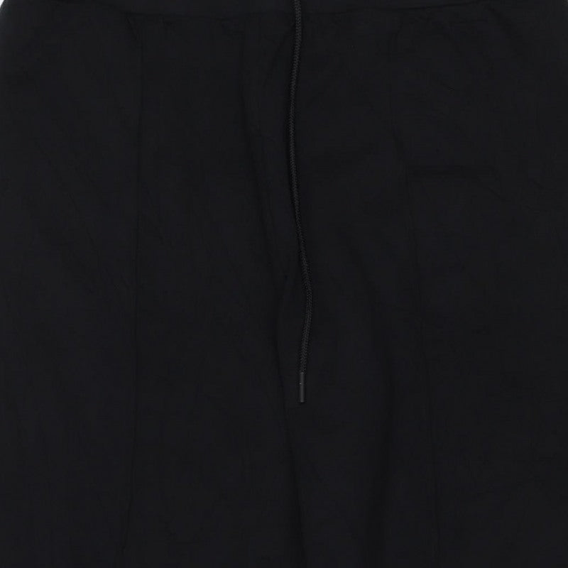 Marks and Spencer Women Black Size 14 Stretch Drawstring Trousers