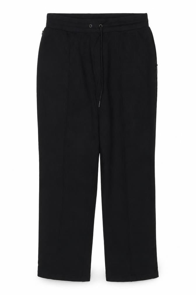 Marks and Spencer Women Black Size 14 Stretch Drawstring Trousers
