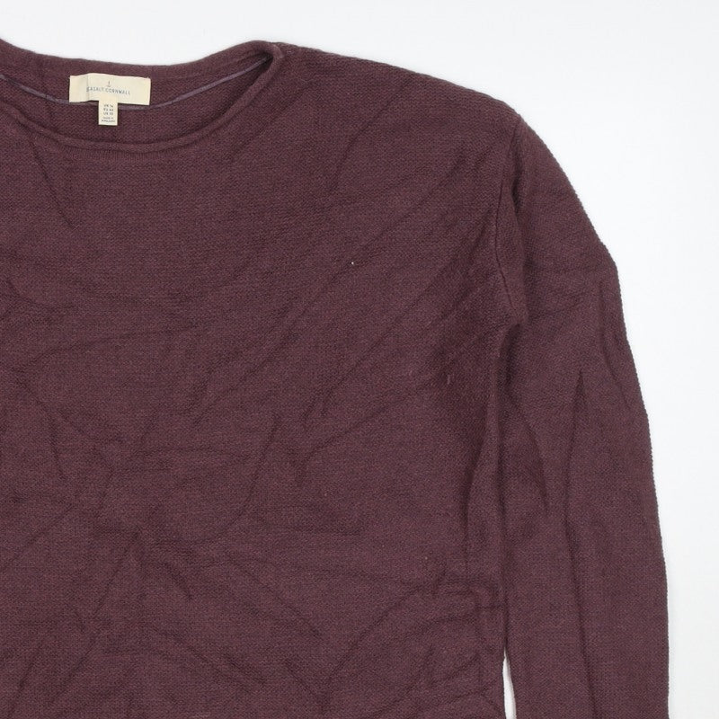 Seasalt Cornwall Women’s Brown UK 14 Wool Blend Crew Neck Jumper