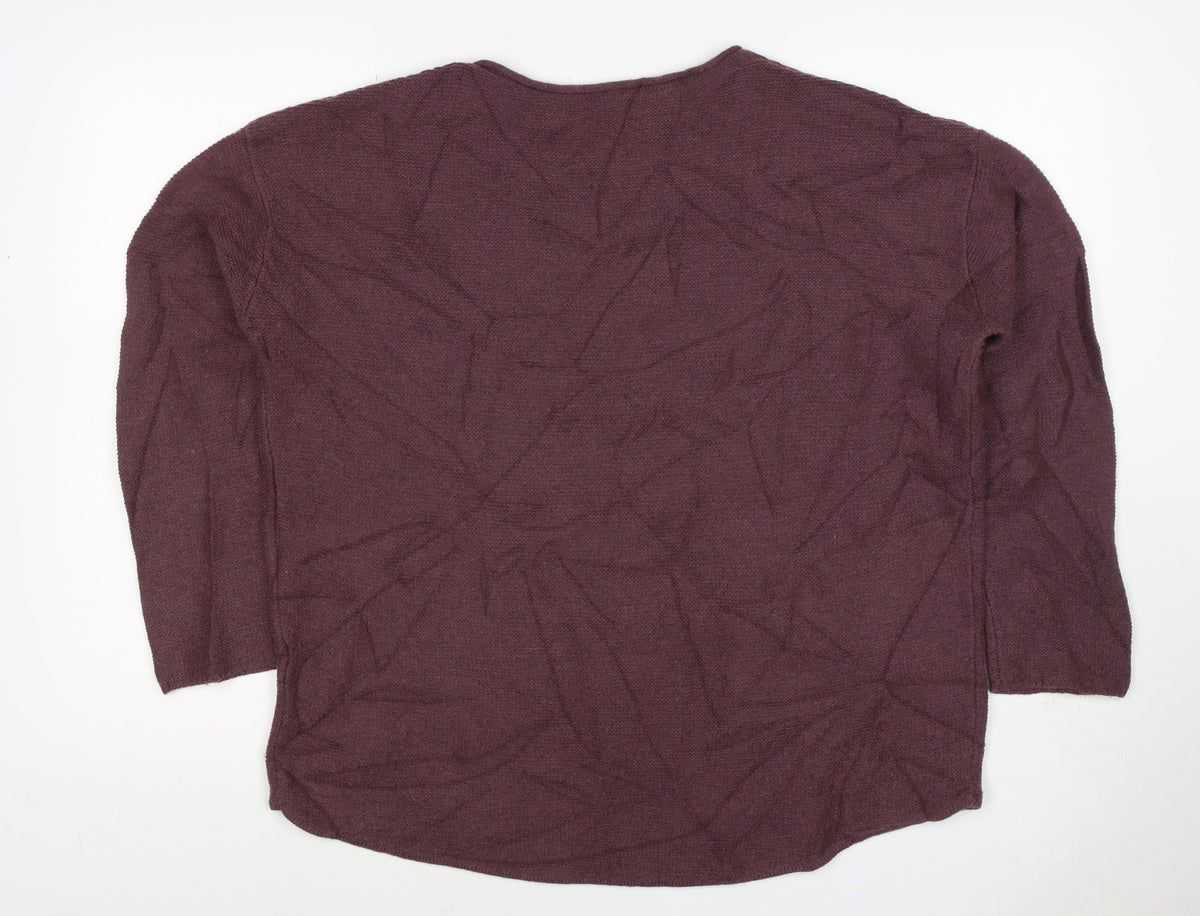 Seasalt Cornwall Women’s Brown UK 14 Wool Blend Crew Neck Jumper