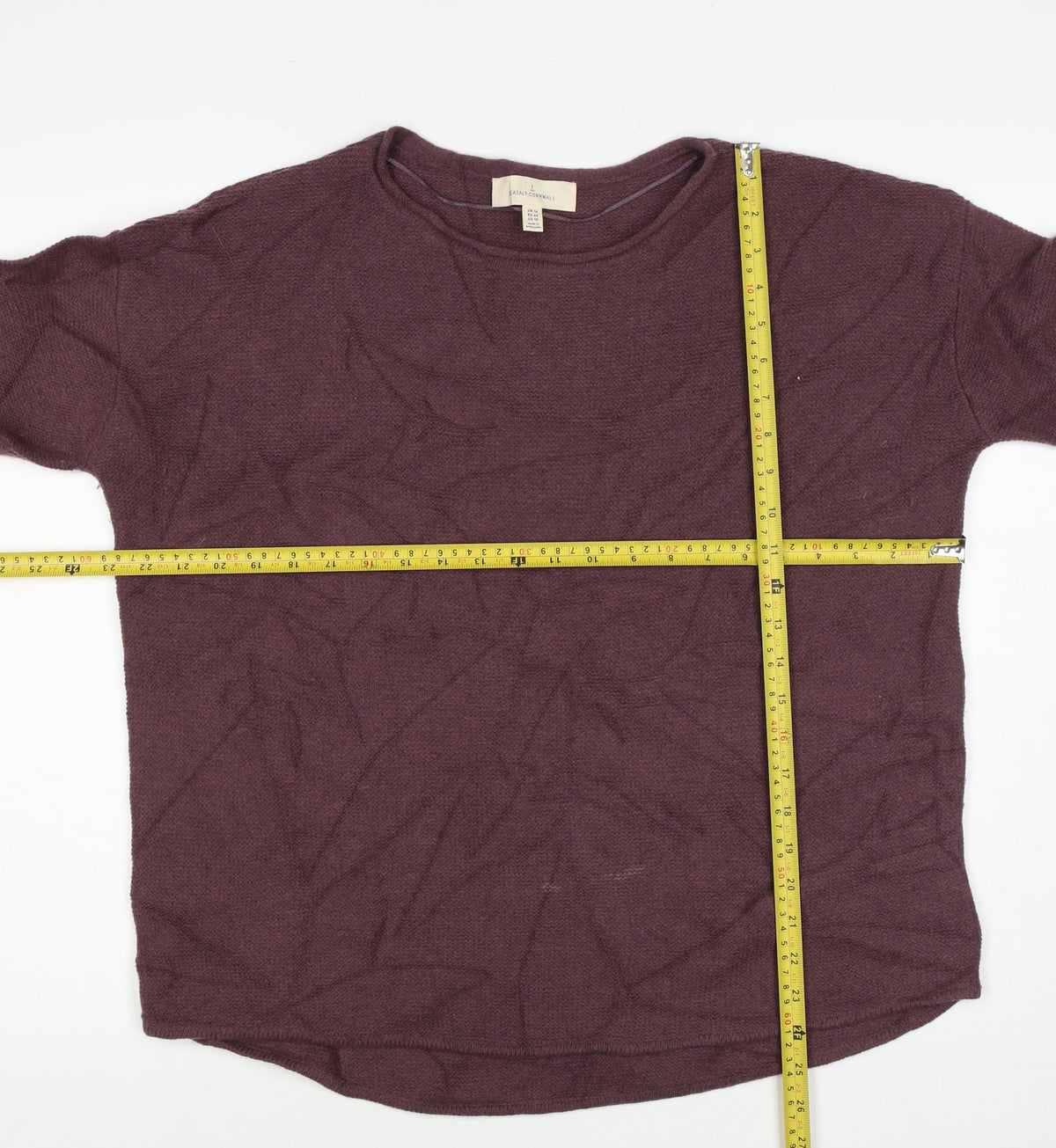 Seasalt Cornwall Women’s Brown UK 14 Wool Blend Crew Neck Jumper