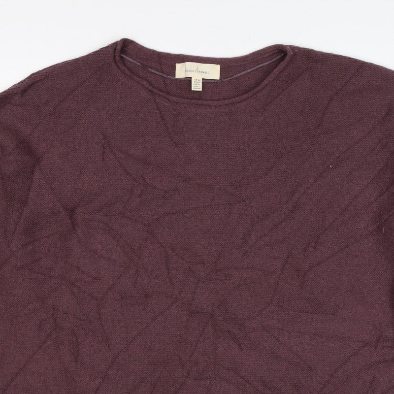 Seasalt Cornwall Women’s Brown UK 14 Wool Blend Crew Neck Jumper