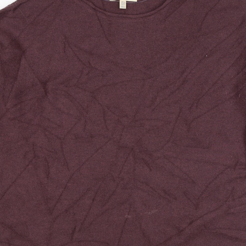 Seasalt Cornwall Women’s Brown UK 14 Wool Blend Crew Neck Jumper