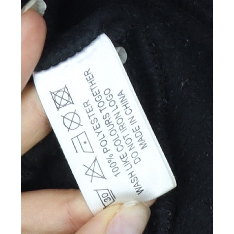 Bench Women's Black UK 14 Fleece Full Zip Logo Jacket