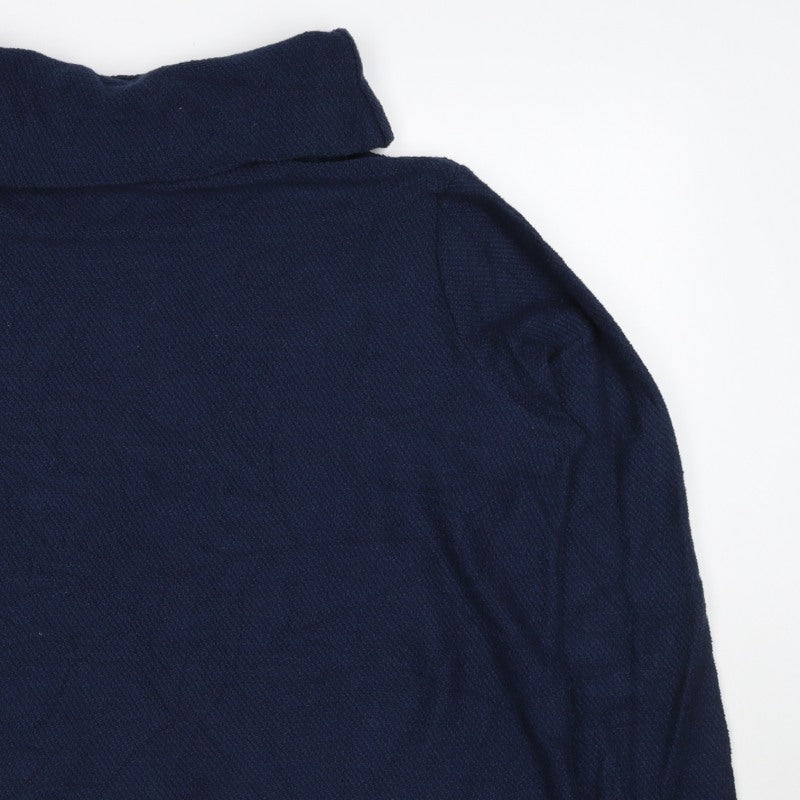Mountain Warehouse Women Blue UK 16 Cable Knit Roll Neck Jumper Pockets
