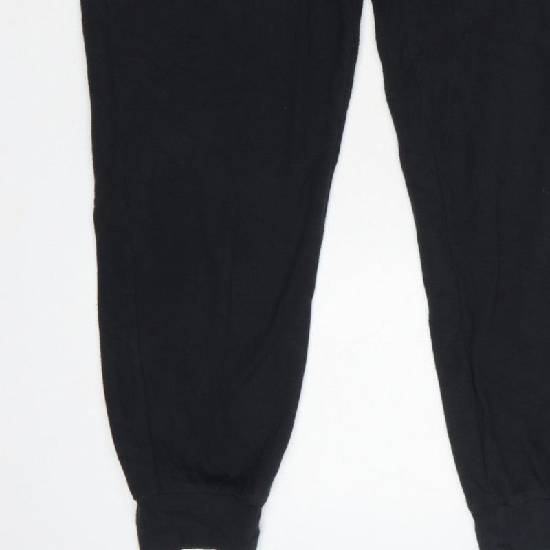 John Lewis Women’s Black Size 12 Jogger Trousers Drawstring Pockets