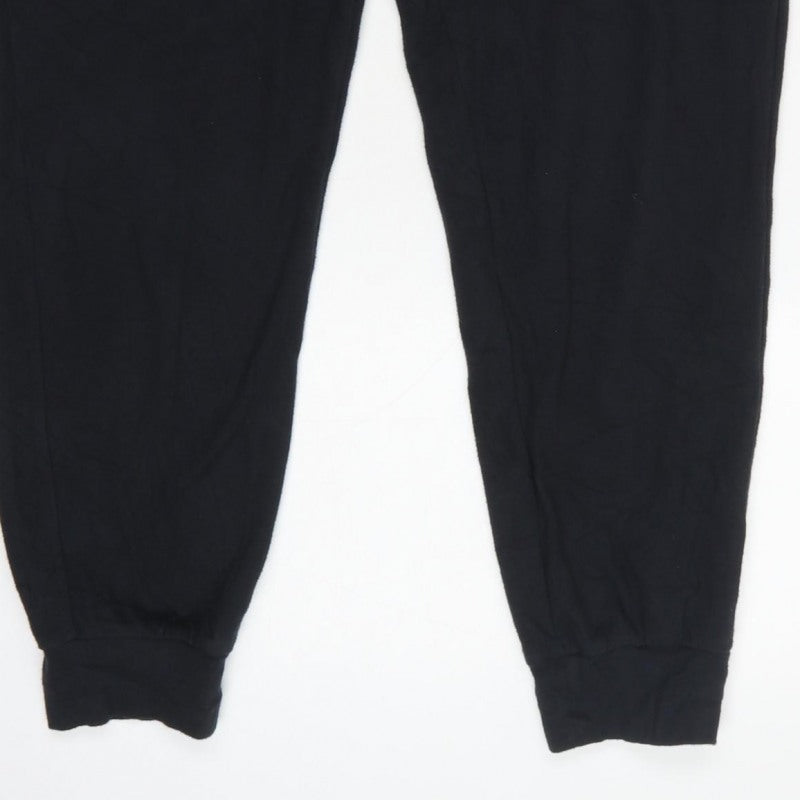 John Lewis Women’s Black Size 12 Jogger Trousers Drawstring Pockets
