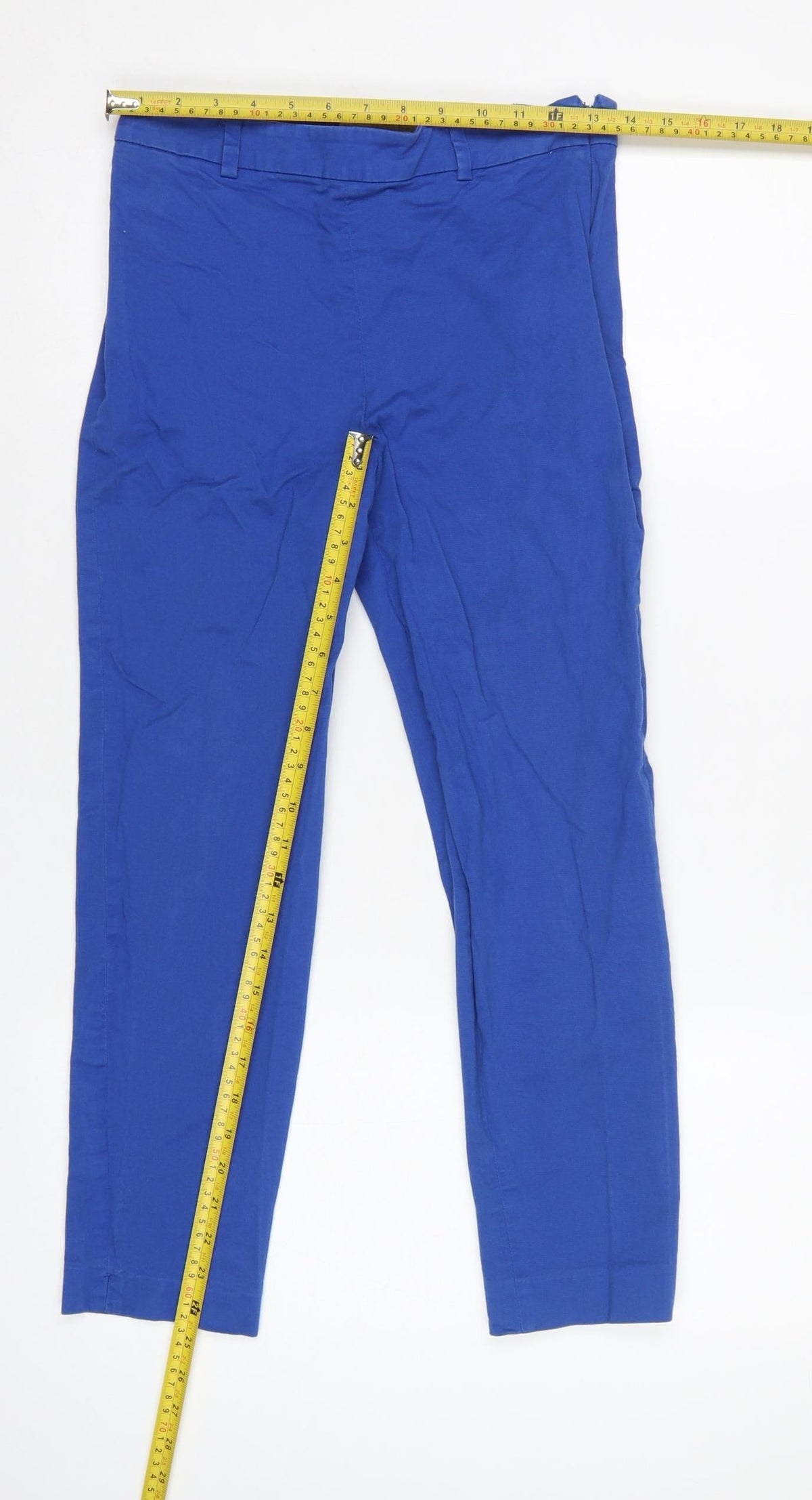 Hobbs London Women’s Blue UK 8 Straight Leg Tailored Trousers