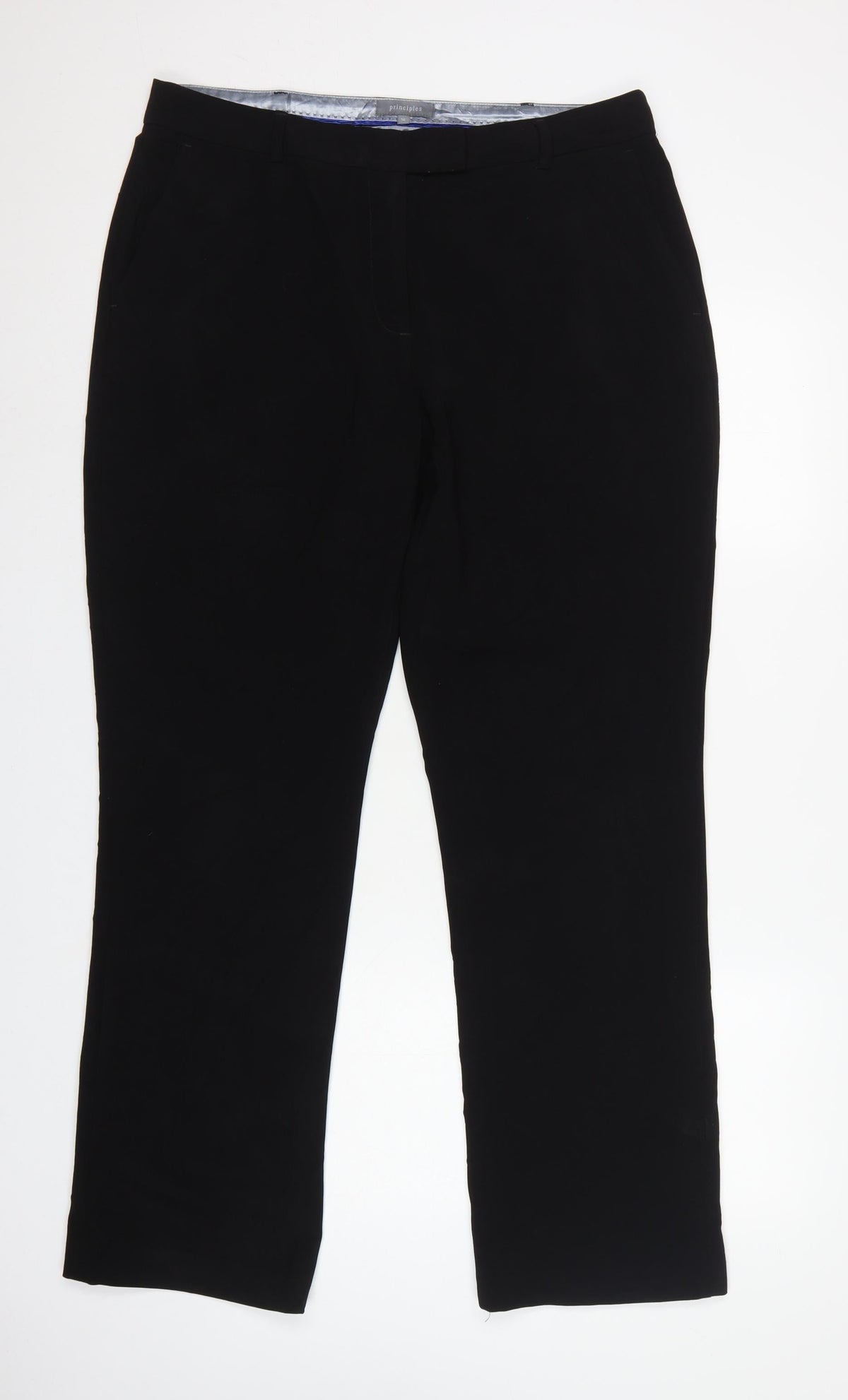 Principles Women Black UK 16 Tailored Bootcut Dress Trousers