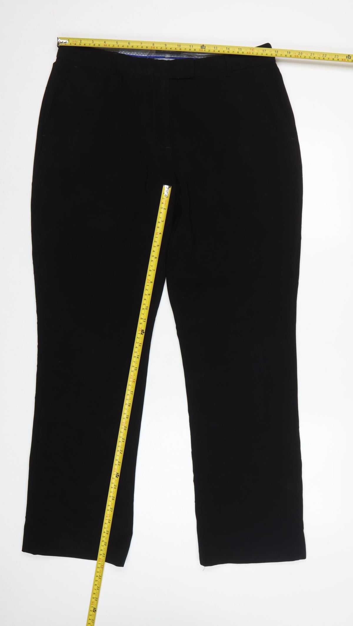 Principles Women Black UK 16 Tailored Bootcut Dress Trousers