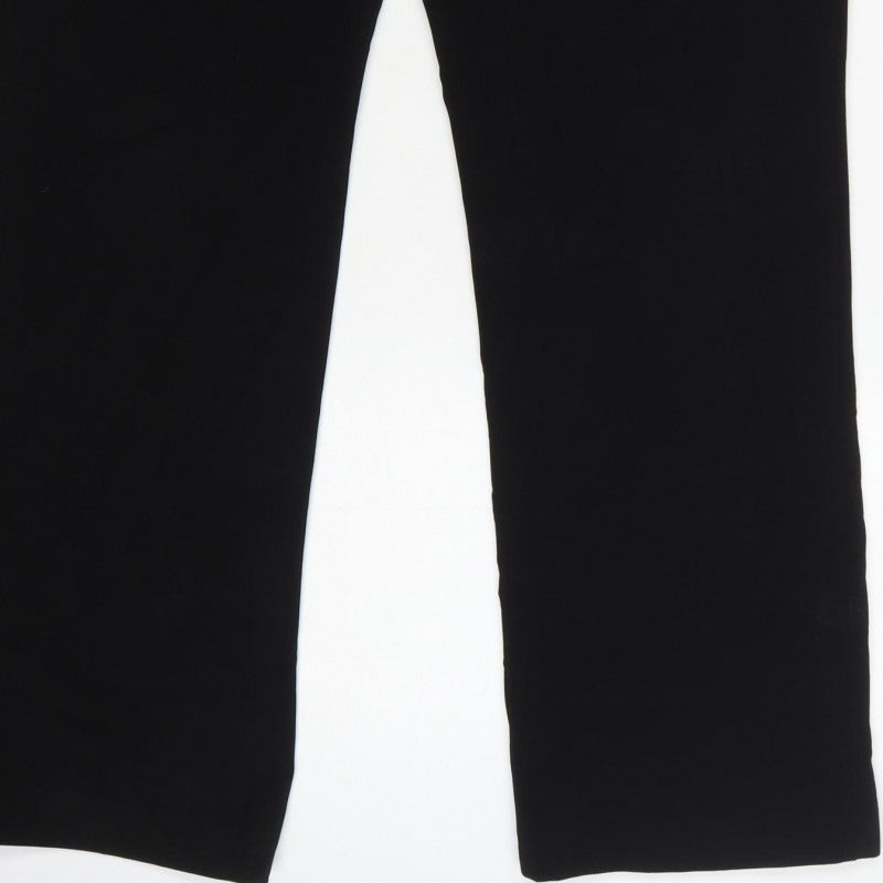 Principles Women Black UK 16 Tailored Bootcut Dress Trousers