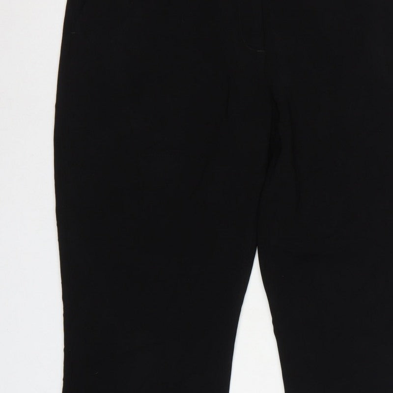 Principles Women Black UK 16 Tailored Bootcut Dress Trousers