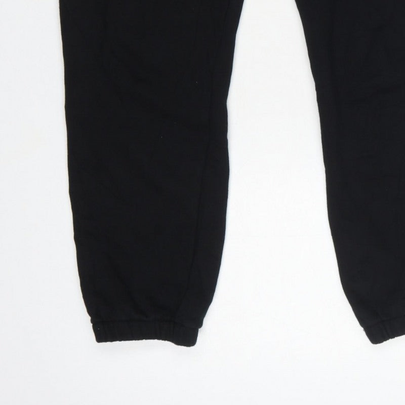 Paul Frank Women’s Black UK 12 Jogger Sweatpants Monkey Embroidered