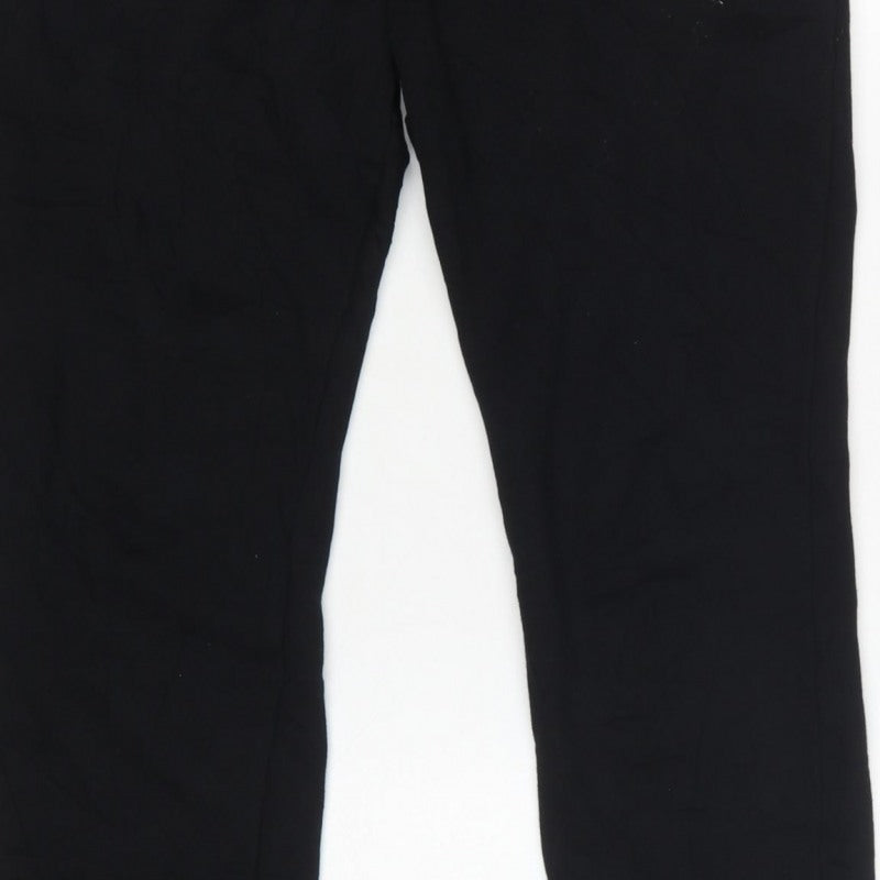 Paul Frank Women’s Black UK 12 Jogger Sweatpants Monkey Embroidered