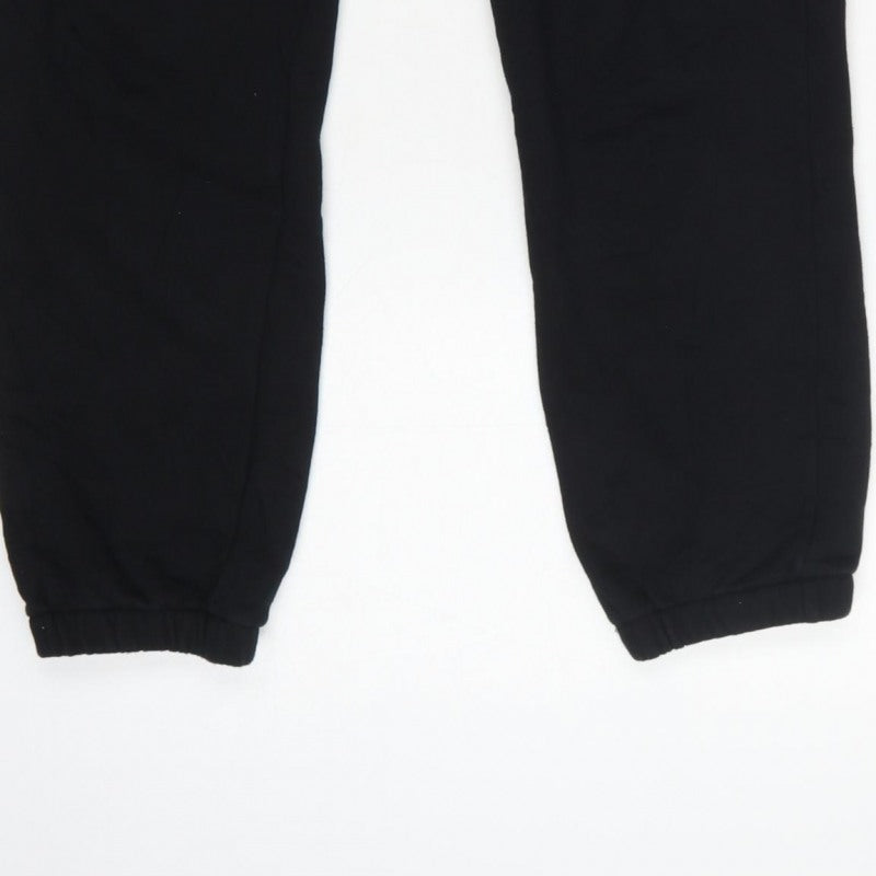 Paul Frank Women’s Black UK 12 Jogger Sweatpants Monkey Embroidered