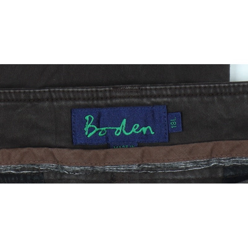 Boden Women's Brown UK 18 Bootcut Trousers Smart Workwear