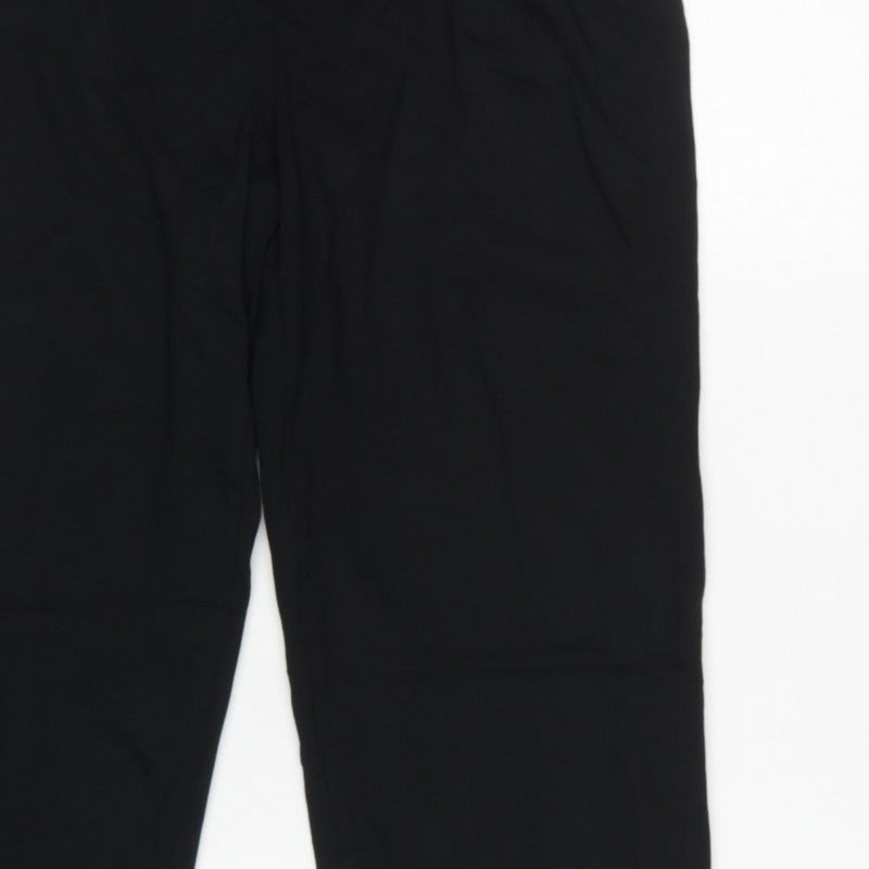 Marks and Spencer Women’s Black Size 12 Regular Straight Trousers