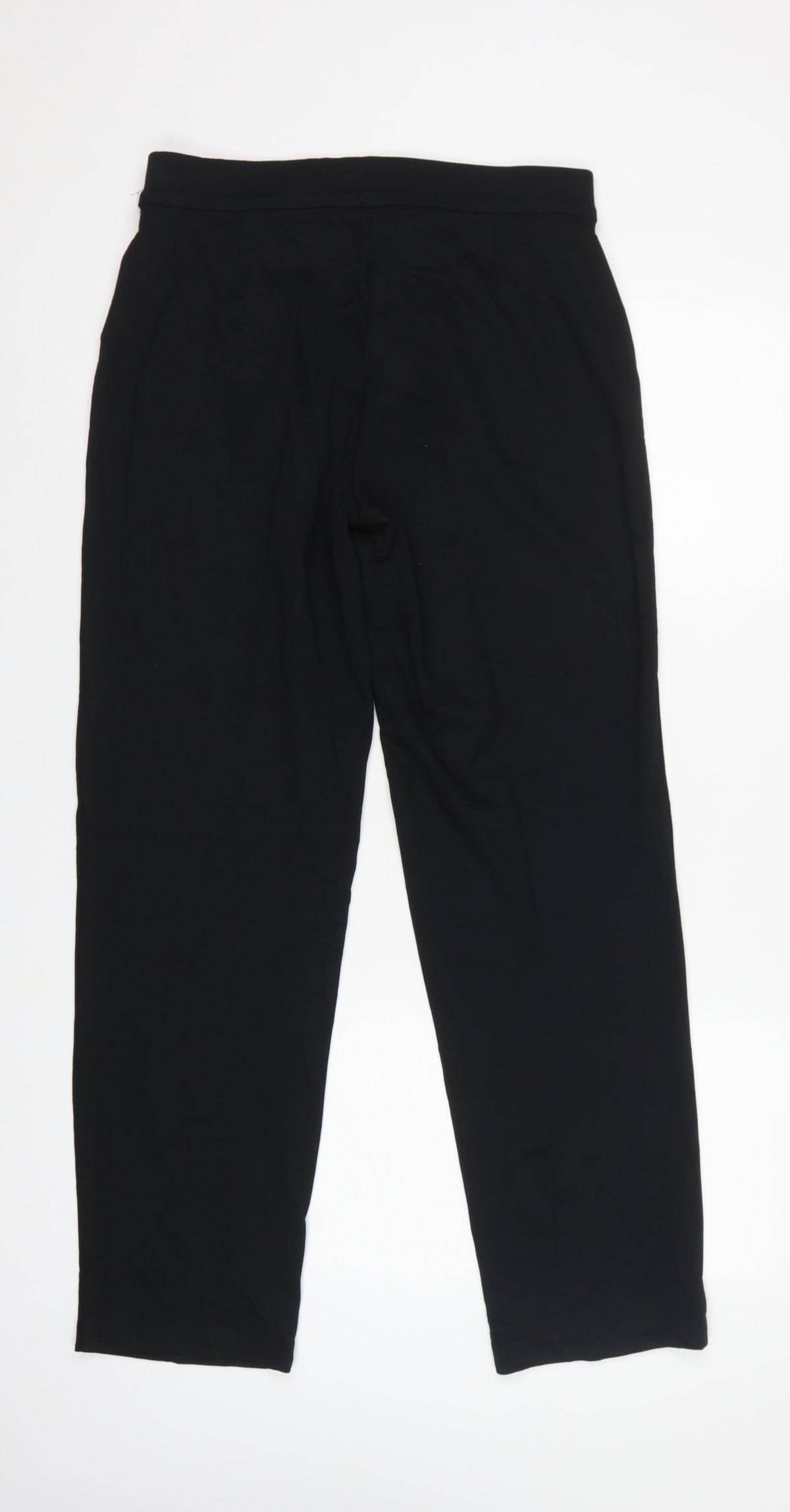 Marks and Spencer Women’s Black Size 12 Regular Straight Trousers