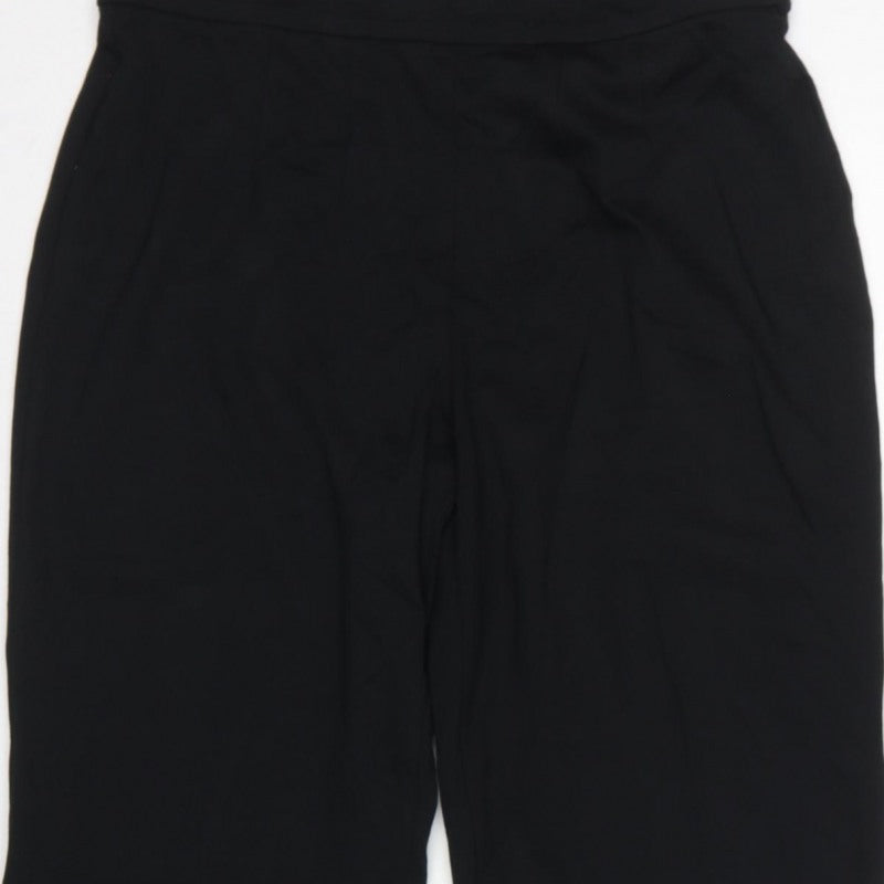 Marks and Spencer Women’s Black Size 12 Regular Straight Trousers