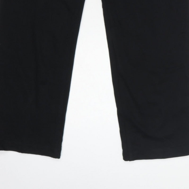 Marks and Spencer Women’s Black Size 12 Regular Straight Trousers