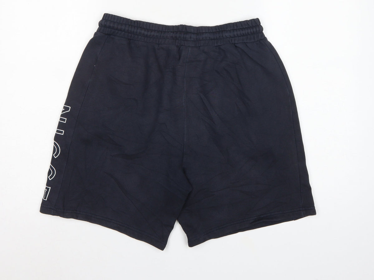 NICCE Men’s Blue M Sweat Shorts Drawstring Logo Pockets