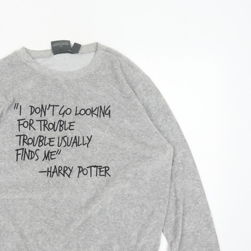 Harry Potter Women’s Grey UK 18 Pullover Quote Sweatshirt