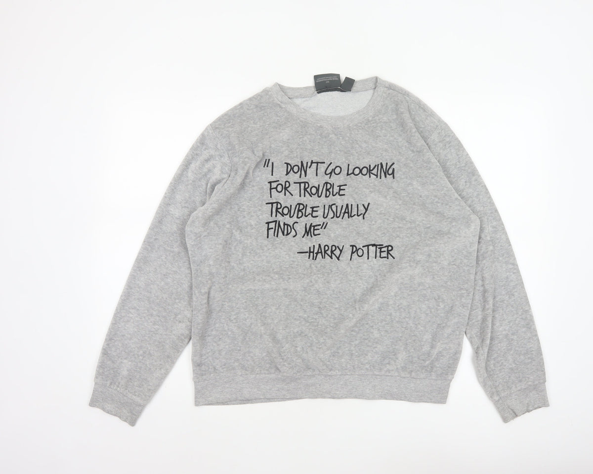 Harry Potter Women’s Grey UK 18 Pullover Quote Sweatshirt