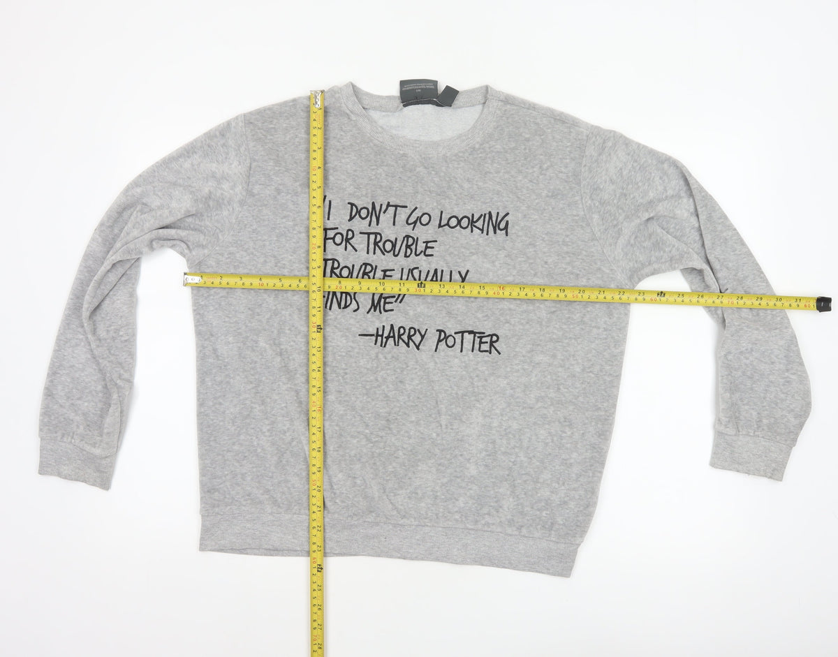 Harry Potter Women’s Grey UK 18 Pullover Quote Sweatshirt