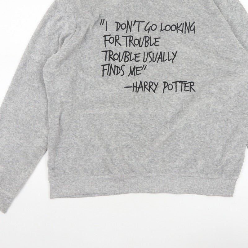 Harry Potter Women’s Grey UK 18 Pullover Quote Sweatshirt