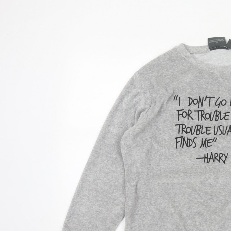 Harry Potter Women’s Grey UK 18 Pullover Quote Sweatshirt