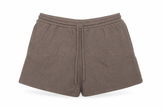H&M Women’s Brown Wool Blend Knit Drawstring Shorts Size L