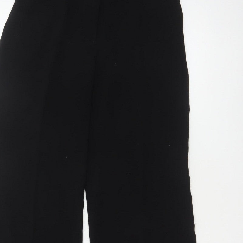 Per Una Women's Black Size 6 Wide-Leg Dress Trousers Smart Office