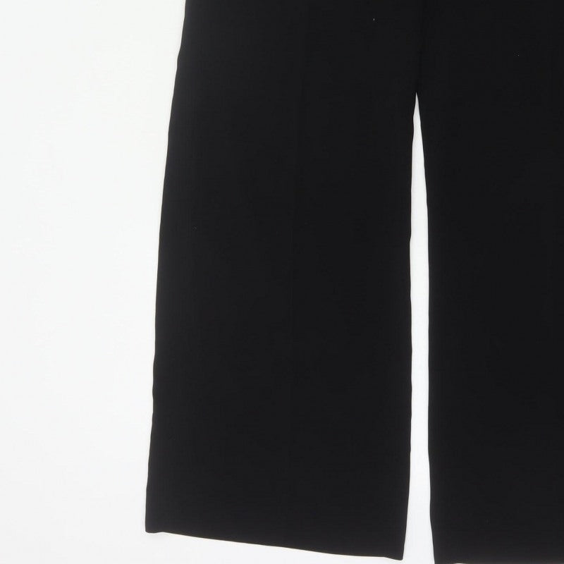 Per Una Women's Black Size 6 Wide-Leg Dress Trousers Smart Office