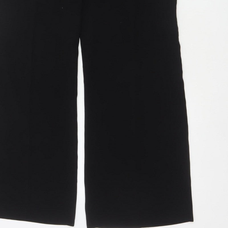 Per Una Women's Black Size 6 Wide-Leg Dress Trousers Smart Office