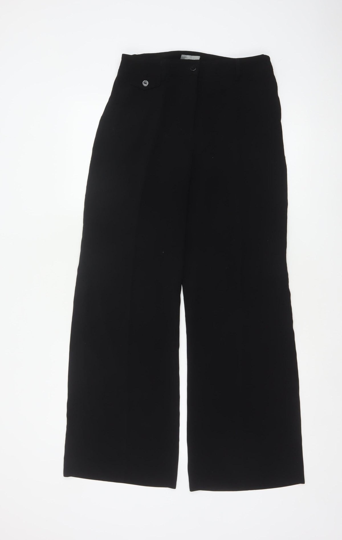 Per Una Women's Black Size 6 Wide-Leg Dress Trousers Smart Office