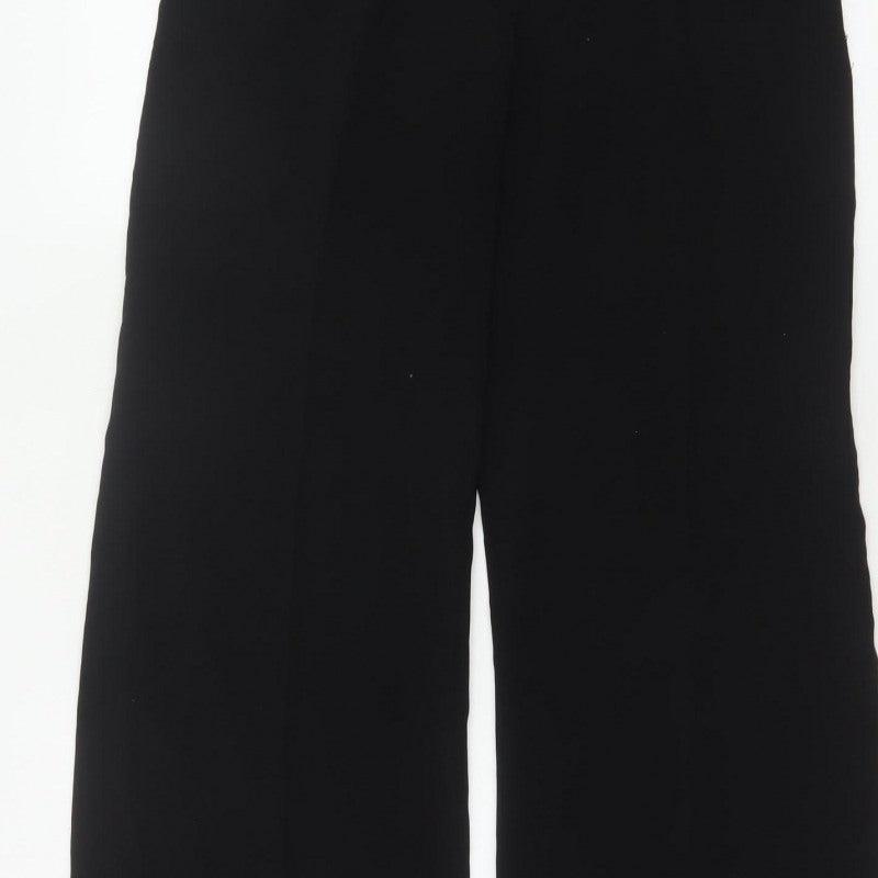 Per Una Women's Black Size 6 Wide-Leg Dress Trousers Smart Office